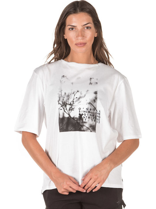 Lw Felines Γυναικείο T-shirt Πουά Λευκό