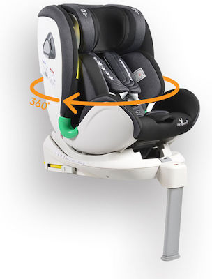 Cangaroo Commodore Autositz i-Size mit Isofix Black/White 0-36 kg