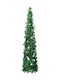 Pop-Up Christmas Slim Green Tree with Plastic Base H180cm