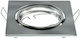 V-TAC Square Metallic Frame for Spot GU10 2 pcs Silver 8.2x8.2cm. 2pcs