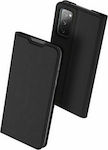 Dux Ducis Skin Pro Buchen Sie Synthetisches Leder Schwarz (Galaxy S20 FE)