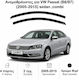 Heko Set of Windbreakers Front Car Dark Fime for Volkswagen Passat B6/Β7 4D/5D 2005-2015 2pcs