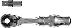 Wera Chei cu clichet 8001 A Zyklop Mini 60 Dinti cu Patrat 1/4" Lungime 8.7cm.