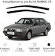 Heko Set of Windbreakers Front Car Dark Fime for Alfa Romeo Alfa 75 2pcs
