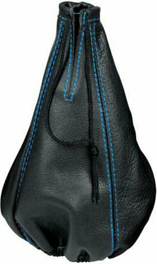 Lampa Shift Boots Universal Leather Gear Shift Boot with Black/Blue Cord