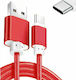Chengxin Braided USB 2.0 Cable USB-C male - USB-A male Red 1.64m