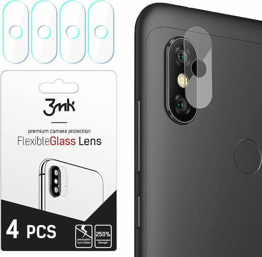 3MK FlexibleGlass Lens Kameraschutz Gehärtetes Glas Transparent für das Redmi Note 6 Pro