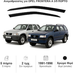 Heko Σετ Ανεμοθραύστες Μπροστινοί Σκούρο Φιμέ για Opel Frontera 2τμχ 25320 Heko Σετ Ανεμοθραύστες Μπροστινοί Σκούρο Φιμέ για Opel Frontera 2τμχ 25320