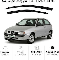 Heko Set Front Dark Fime Car Windbreakers For Seat Ibiza 2 Pieces 28202