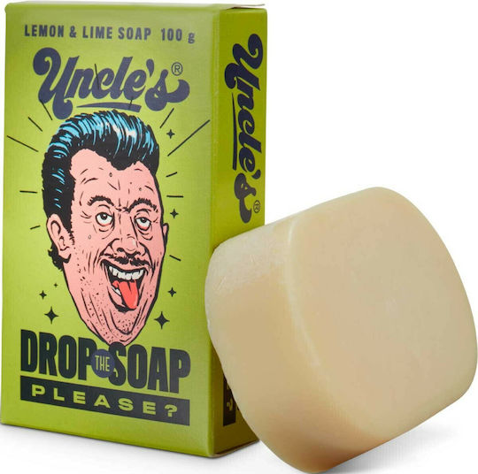 Dick Johnson Σαπούνι Περιποίησης για Γένια Drop The Soap Please Lemon & Lime 100gr