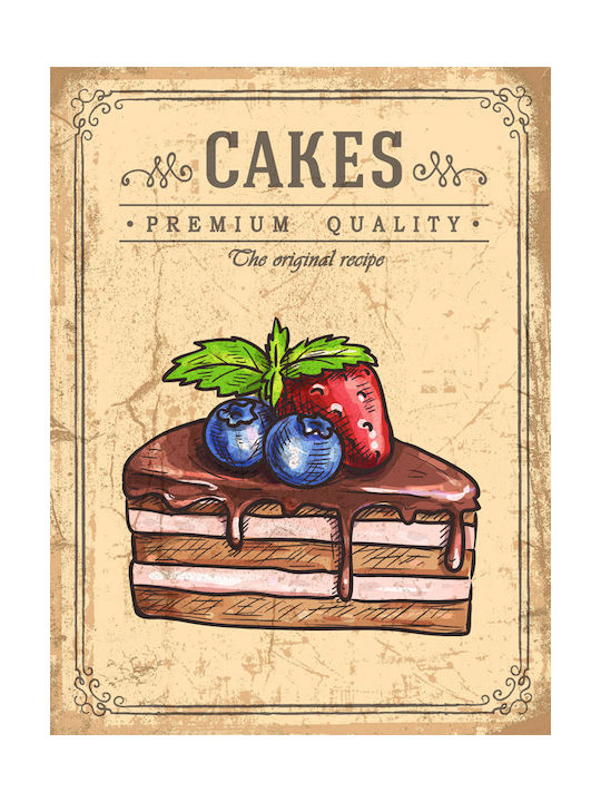 Etoile Semnează de Perete din Lemn Cakes 30x1x40cm 1pcs