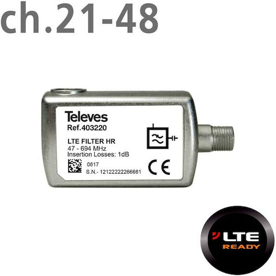 Televes 403220 HR LTE/5G Filtru Accesorii Satelit 403220