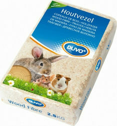 Duvo Plus Wood Fibre Hackschnitzel für Nagetierkäfig Rattenfutter 2,5 kg 2.5kg 07.68.446