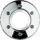 Simoni Racing Arcadia Steering Wheel Decoration Steering Wheel Horn Ring Chrome in Silver Color SRAAX