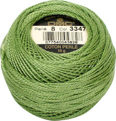 DMC Ață Broderie Cotton Perle No8 Bumbac VERDE 87m