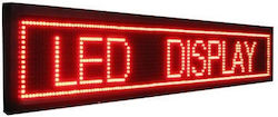 Tradesor Πινακίδα LED με Κίνηση Μονής Όψης 103x23cm Κόκκινο