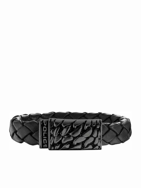 Police Bracelet made of Leather