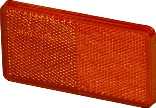 Auto Gs Truck Reflector Reflective Rectangle 105x55mm Red 39034