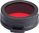 NiteCore NFR60 Objektivfilter Rot
