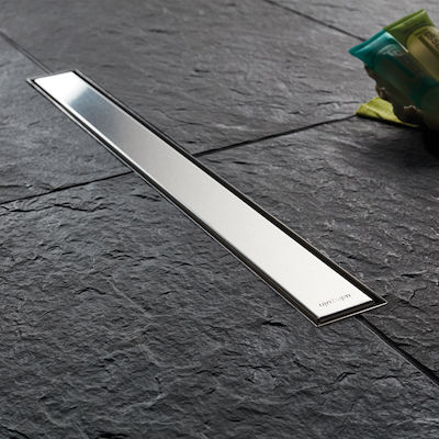 Wirquin Venisio Slim Stainless Steel Channel Floor with Size 30x5cm Silver