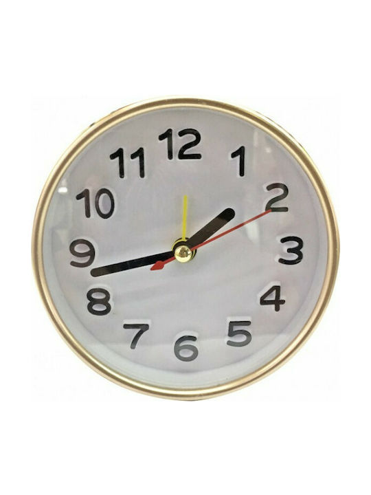 Gold Tabletop Clock with Alarm 6044