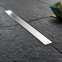 Wirquin Venisio Slim Stainless Steel Channel Floor with Size 70x5cm Silver 361-VS700