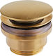 Armando Vicario Clic-Clac Pop Up Kupfer Ventil Spülbecken Gold
