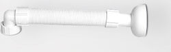 Ponte Giulio 130 Series Plastic Sink Siphon Flexible White