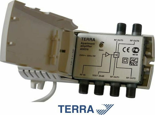 Terra Electronics AS038 Line Amplifier Satellite 02512