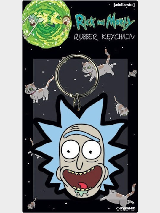 Pyramid International Μπρελόκ Rick Morty Crazy Πλαστικό Μπλε