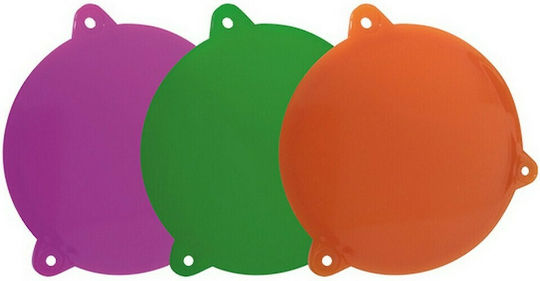 Aca Accessory for Lighting Fixtures Colorful Lens Covers Green-Orange-Purple Orange 3pcs KERTCOV