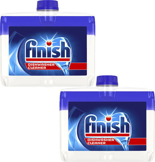 Finish Dishwasher Cleaner Liquid 2x250ml