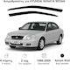 Heko Set of Windbreakers Front Car Dark Fime for Hyundai Sonata 2pcs