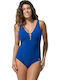 Luna One-Piece Swimsuit with Padding Blue