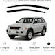 Heko Set of Windbreakers Front Car Dark Fime for Mitsubishi Pajero 2pcs