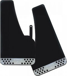 Lampa Car Mudguards Rally Σετ Λασπωτήρες Universal Μαύροι 23.5x42.5cm