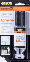 Everbuild Rapid Syringe Εποξική Κόλλα Μετάλλων Διάφανη 24ml