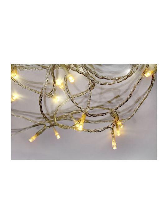 Programmable Christmas LED Light Warm White 15m Adeleq