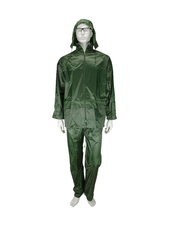 Galaxy Αδιάβροχο και Αντιανεμικό Κουστούμι PVC Πράσινο