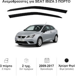 Heko Set Auto Windschutzscheiben Vorderseite Dark Fime für Seat Ibiza 3D 2009-2017 2 Stück