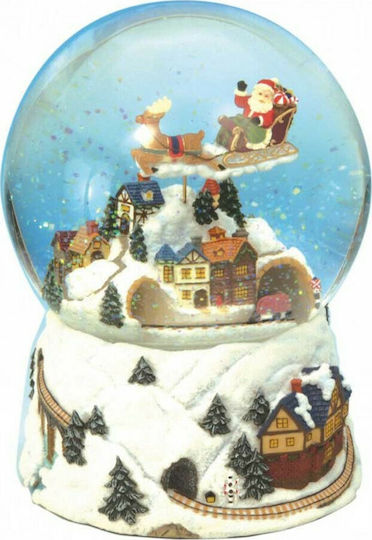 Christmas Snowball with Santa Claus 12x12cm