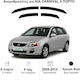 Heko Set of Windbreakers Front and Rear Car Dark Fime for Kia Carnival 4pcs