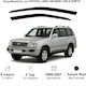 Heko Set of Windbreakers Front Car Dark Fime for Toyota Land Cruiser 2pcs