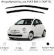 Heko Set deflectoare de vânt Dark Fime pentru Fiat 500 3D 2007 2buc