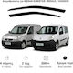 Heko Set of Windbreakers Front Car Dark Fime for Renault Kangoo Nissan Kubistar 2pcs
