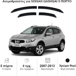 Heko Σετ Ανεμοθραύστες Μπροστινοί και Πίσω Σκούρο Φιμέ για Nissan Qashqai 5D 2007 4τμχ 24257 Heko Σετ Ανεμοθραύστες Μπροστινοί και Πίσω Σκούρο Φιμέ για Nissan Qashqai 5D 2007 4τμχ 24257
