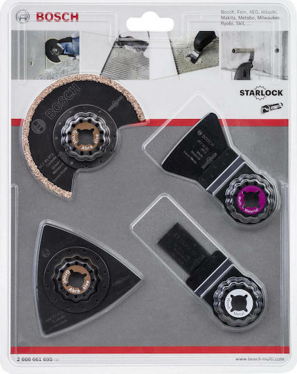 Bosch Gop Tile Kit Lame Multifuncționale 4buc 2608661695