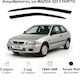 Heko Set of Windbreakers Front Car Dark Fime for Mazda 323 2pcs