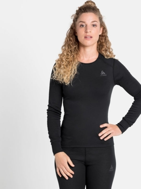Odlo Active Warm Ισοθερμική Μπλούζα Μαύρη