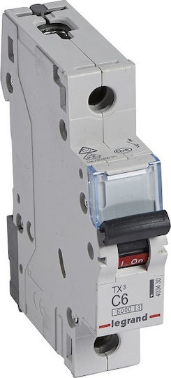Legrand Αυτόματη Ασφάλεια 50A Μονοπολική 6kA 230V Τύπου C 403439